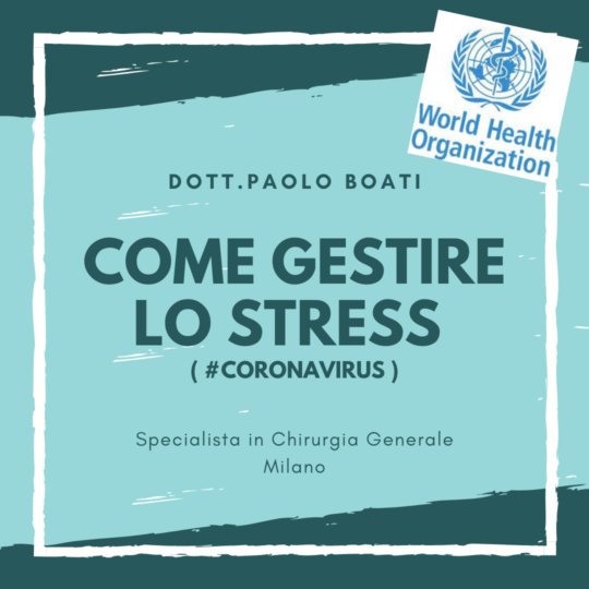 Coronavirus e stress